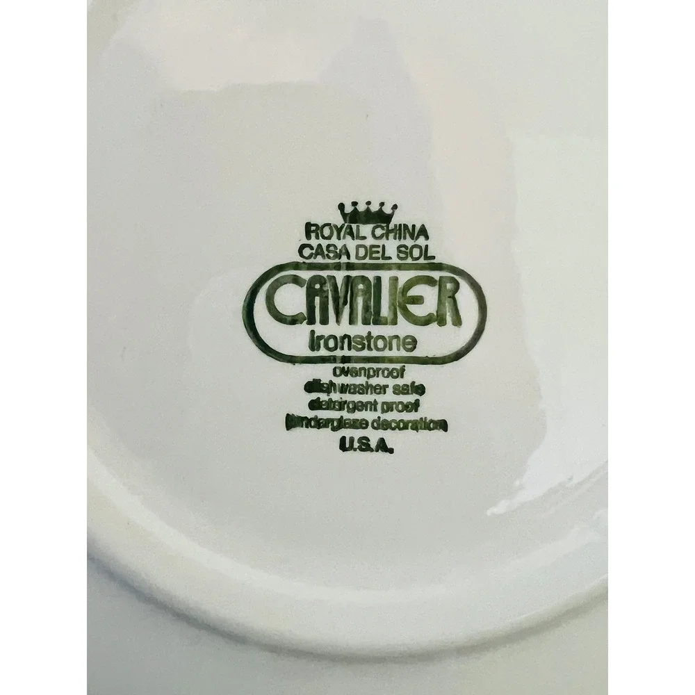 Vintage Cavalier Ironstone Casa‎ Del Sol Dinner Plate Royal China 10